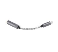 Kukyller Convertidor de Conector de Auriculares Tipo C a 4,4 mm, Unidad convertidora de señal de Audio Digital