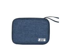 Kukyller Electronics Organizer Travel Bag, Multifunctional Travel Cable Storage Case Electronic Organizer Case for Cord, Charger, Phone, Power Bank, Earphone (Azul Oscuro)