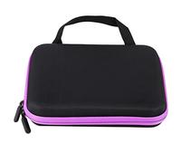 Kukyller Essential Oil Carrying Case, 63 Slots Portable Aromatherapy Essential Oil Storage Bag Case Box Organizer for Travel (Purple)