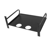 Kukyller Estante para proyector montado en la Pared, Estante Flotante para Almacenamiento de Medios, Soporte de Pared de Aluminio, Caja de TV, enrutador, Caja de Cable, módem, Reproductor (Negra)