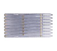 Kukyller Expanding Sewing Gauge, Aluminum Expanding Sewing Gauge Adjustable Length Multifunctional Aluminum Button Equal Space Divider Tool