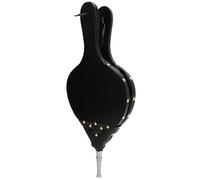 Kukyller Fuelle para Chimenea, soplador de Aire de Madera Manual de 15,6x7,1 Pulgadas con Correa para Colgar para Acampar al Aire Libre, Barbacoa, Parrilla, Exterior, Interior (Tubo de Plata)