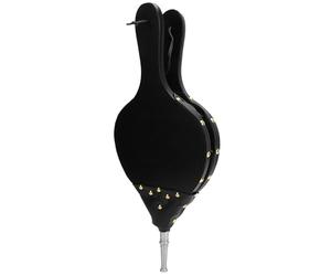 Kukyller Fuelle para Chimenea, soplador de Aire de Madera Manual de 15,6x7,1 Pulgadas con Correa para Colgar para Acampar al Aire Libre, Barbacoa, Parrilla, Exterior, Interior (Tubo de Plata)