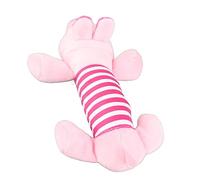 Kukyller Juguetes chirriantes para Perros, Juguete chirriante para Todos los Perros, Juguete de Peluche para Perros, Lindo Animal a Rayas con 4 Patas, Mascota para Limpieza de (Cerda)