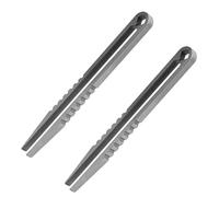 Kukyller Mini pinzas, 2 pinzas portátiles de aleación para supervivencia, camping, viajes al aire, mini herramienta