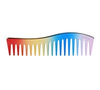 Kukyller Peines de dientes anchos, 2 piezas de champú de salón grande para cabello rizado, sin mango, peine para desenredar el cabello para hombres y mujeres (Style 1)
