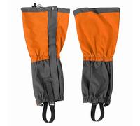 Kukyller Polainas para piernas para hombres, protectores de piernas, polainas para sendero, polainas para botas, polainas para nieve, calzado para senderismo, cubierta para botas, polainas (Naranja)