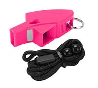 Kukyller Sports Whistle Referee Dolphin Whistle Sports Referee Whistle Loud Crisp Sound Whistle for Coaches Referees Officials Outdoor Enthusiasts and Family Emergencies (Rose Red)