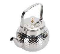 Kukyller Stainless Steel Teapot, Tea Kettle Coffee Pot Pour over Kettle with Removable Filter for Loose Leaf Tea (Dotted 1L)