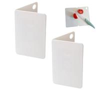 Kukyller Tabla de Cortar Plegable para Acampar, 2 Piezas Tabla de Picar a Prueba de Corte de plástico Reutilizable portátil para Acampar en Picnic al Aire Libre (Riz Nordique Blanc 20x12,5x0,8cm)