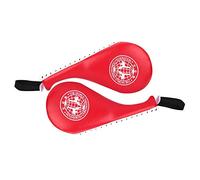Kukyller Taekwondo Kick Pads,Martial Arts Training Equipment Curved Focus Punching Mitts Boxing Pads Kicking Target (Red)
