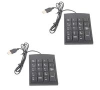 Kukyller Teclado numérico, 2 Piezas de 19 Teclas, Teclado USB con Cable, Teclado numérico para computadora portátil, computadora de Escritorio, portátil