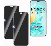 KULAIKE【2 Piezas Protector Pantalla Privacidad para Honor 200 Lite,Cristal Templado Anti Espía,Sin Burbujas,Anti-Espía Vidrio Película,Privacy Screen Protector,9H Dureza,Anti-Arañazo