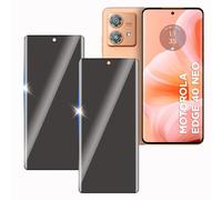KULAIKE【2 Piezas Protector Pantalla Privacidad para Motorola Edge 40 Neo,Cristal Templado Anti Espía,Sin Burbujas,Anti-Espía Vidrio Película,Privacy Screen Protector,9H Dureza,Anti-Arañazo