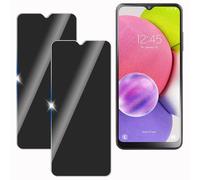 KULAIKE【2 Piezas Protector Pantalla Privacidad para Samsung galaxy A03S,Cristal Templado Anti Espía,Sin Burbujas,Anti-Espía Vidrio Película,Privacy Screen Protector,9H Dureza,Anti-Arañazo