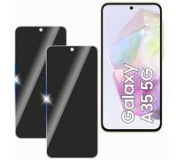 KULAIKE【2 Piezas Protector Pantalla Privacidad para Samsung Galaxy A35 5G,Cristal Templado Anti Espía,Sin Burbujas,Anti-Espía Vidrio Película,Privacy Screen Protector,9H Dureza,Anti-Arañazo