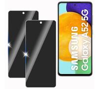 KULAIKE【2 Piezas Protector Pantalla Privacidad para Samsung galaxy A52,Cristal Templado Anti Espía,Sin Burbujas,Anti-Espía Vidrio Película,Privacy Screen Protector,9H Dureza,Anti-Arañazo