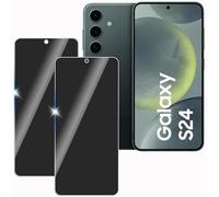 KULAIKE【2 Piezas Protector Pantalla Privacidad para Samsung galaxy S24,Cristal Templado Anti Espía,Sin Burbujas,Anti-Espía Vidrio Película,Privacy Screen Protector,9H Dureza,Anti-Arañazo