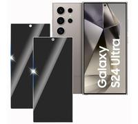 KULAIKE【2 Piezas Protector Pantalla Privacidad para Samsung galaxy S24 Ultra,Cristal Templado Anti Espía,Sin Burbujas,Anti-Espía Vidrio Película,Privacy Screen Protector,9H Dureza,Anti-Arañazo
