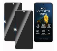 KULAIKE【2 Piezas Protector Pantalla Privacidad para TCL NxtPaper 70 Pro,Cristal Templado Anti Espía,Sin Burbujas,Anti-Espía Vidrio Película,Privacy Screen Protector,9H Dureza,Anti-Arañazo