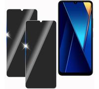 KULAIKE【2 Piezas Protector Pantalla Privacidad para Xiaomi Poco C65,Cristal Templado Anti Espía,Sin Burbujas,Anti-Espía Vidrio Película,Privacy Screen Protector,9H Dureza,Anti-Arañazo