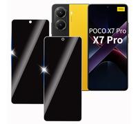 KULAIKE【2 Piezas Protector Pantalla Privacidad para Xiaomi Poco X7 Pro 5G,Cristal Templado Anti Espía,Sin Burbujas,Anti-Espía Vidrio Película,Privacy Screen Protector,9H Dureza,Anti-Arañazo