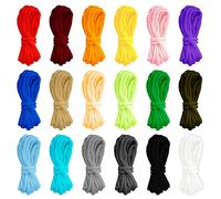 Kulannder Cuerda de Pulsera de Paracord, 18 Piezas de Cuerda de paracaídas, Juego de Cuerdas de Supervivencia al Aire Libre, Trenzado Manual de Bricolaje para Actividades al Aire Libre