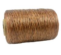 Kulay Hilo de poliéster Encerado Artificial para Cuentas y Costura (1 Carrete Individual, 5 Capas, 8 onzas, 300 Yardas o 900 pies) (8 onzas, marrón)