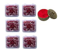 KULIA® Bindi redondo con puntos rojos pegatinas para tatuajes Tikka en la frente 6 paquetes colección nupcial pegatinas para tatuajes Tikka pegatinas para fiestas tamaño