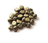 KULIA Juego de 25 piedras rúnicas de cristal con símbolos de Reiki para decoración de oficina piedras naturales talladas a mano runas de cristal para principiantes amuleto de la suerte juego