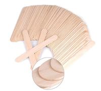 KULIA Palitos aplicadores de cera de madera (200 unidades) Espátulas desechables para una depilación suave en casa y en salones belleza Ideales para depilación facial y corporal Asesores para mujeres