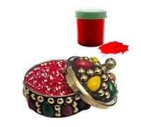 KULIA® Round Dots Red Bindi Tattoos Sticker Wedding Tikka Inidan Bindi Bridal Accessories Sindoor Powder Forhead Stickers Indian Bindi Bollywood Party Small Bindi Fashion Jewelry Face Jewels