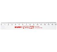 KUM 225.09.19 Regla plástico Kum L1 Softie Flex, 15 cm