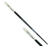 KUM 5122111 - Pincel acrílico y óleo Black Line, plano, tamaño 12, para artistas, pinceles para artistas, suministros para artistas