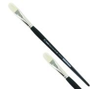 KUM 5123411 - Pincel acrílico y óleo Black Line, lengua de gato, tamaño 16, para artistas, pinceles para artistas, suministros para artistas