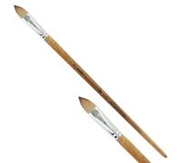 KUM 5126911 - Pincel acrílico y óleo Wood Line, lengua de gato, tamaño 16, para artistas, pinceles para artistas, suministros para artistas