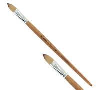 KUM 5127111 - Pincel acrílico y óleo Wood Line, lengua de gato, tamaño 20, para artistas, pinceles para artistas, suministros para artistas