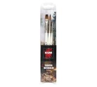 KUM 5147616 - Set de pinceles Essential Watercolor, 3 pinceles para acuarela