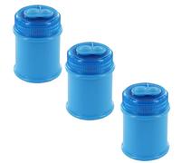 KUM AZ103.49.16-B - Sacapuntas con contenedor Maxi M2, azul, multipack de 3, sacapuntas doble contenedor