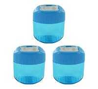 KUM AZ103.59.16-B - Sacapuntas con contenedor Oval Office M2, azul, multipack de 3, sacapuntas doble contenedor