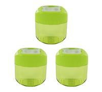 KUM AZ103.59.16-G - Sacapuntas con contenedor Oval Office M2, verde, multipack de 3, sacapuntas doble contenedor