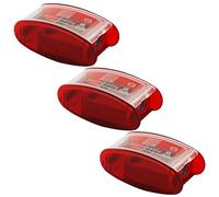 KUM AZ105.30.16-R - Afilador de cono largo AS2, 3 piezas, afilador con contenedor, 2 cuchillas de recambio, rojo