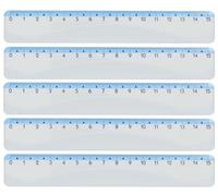 KUM AZ228.01.16-B - Regla Style, 15 cm, azul, 5 unidades, material escolar