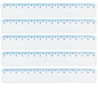 KUM AZ228.01.16-B - Regla Style Highlight, 15 cm, azul, con borde ondulado, 5 unidades, material escolar