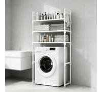 kumamart Bathroom Organizers and Storage - Above Toilet Shelf & Over The Washer Storage Shelf, Versatile Behind Toilet Shelves Unit(3-T)