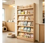 kumamart Estantería de Pared 6 Baldas de Madera, Librería Estrecha Salón | Librería alta de 6 niveles en para cuentos infantiles, dormitorio y salón.(67.72*31.5*3.94in)