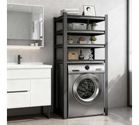 kumamart Laundry Shelf,Heavy Metal Storage Shelves - Over Washer and Dryer, Adjustable Utility Shelving For Balcony/Kitchen, Space-Saving Organizer with Easy Installation(Fourth Floor,L90W40_183CM)