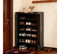 kumamart Narrow Shoe Cabinet with Doors - Rack For Entryway, Hallway & Foyer | Multifunctional Hidden Shoes Stand with Dustproof Design(Two,94)