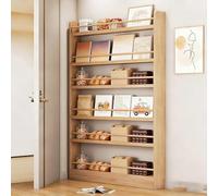 kumamart Wall Mount Bookshelf & Slim Bookcase - 6-Tier Space Saving Bookcase for Wall in Bedroom, Office, Living Room | Hidden Bookshelf for Wall Design(70cm)