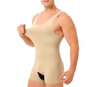 KUMAYES Camiseta Compresión Hombre Chaleco Faja Reductora Hombre Adelgazantes Full Body Shaper Fajas (FR/ES, Letras, S, Regular, Regular, Beige)